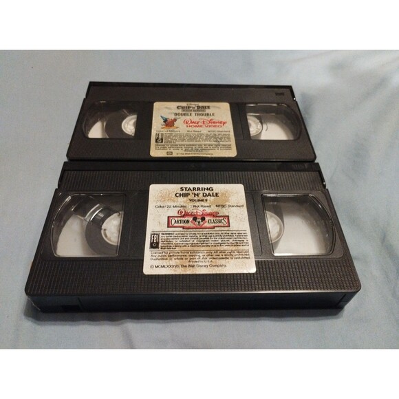 Disney Chip N Dale VHS Lot of 2 Tapes - Rescue Rangers & Classic Cartoons - Picture 6 of 6